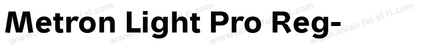 Metron Light Pro Reg字体转换